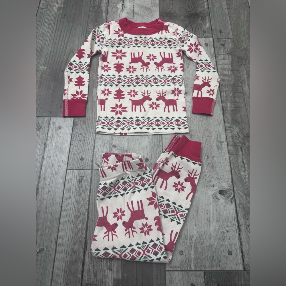 Hanna Andersson Red and White Kids Pajamas